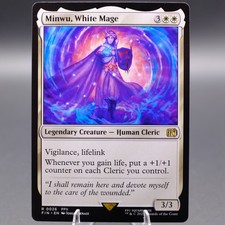 mtg final fantasy white mage - 1-161C The Gathering (MTG) card images and symbols Wizards of the Coast Rosa, Resolute White Mage #555