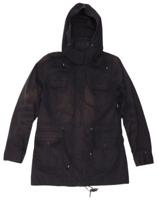 Tommy Hilfiger Utility-Jacke Damen mit Kapuze UK 16 Large dunkelblau EB31