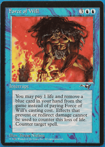 Force of Will Alliances NM Blue Uncommon MAGIC MTG CARD (ID# 507603) ABUGames - Picture 1 of 2