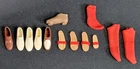 Vintage Ken Doll Shoes and Socks Lot 1960's singles cork & Ricky sandal Japan