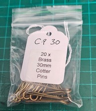 20 x Brass Cap Badge Cotter