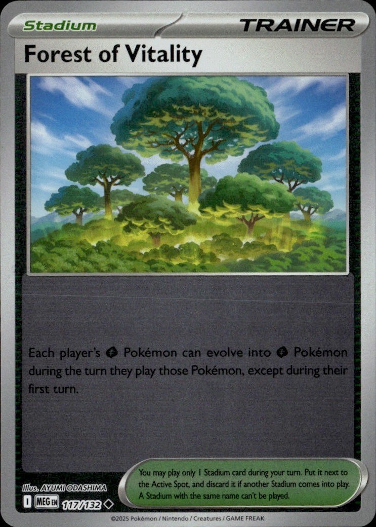 Forest of Vitality Uncommon MEG ME01: Mega Evolution 117/132 LP