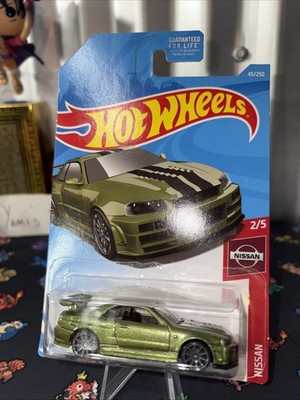 2017 Hot Wheels Nissan Skyline GT-R (BNR34) #45/250 2/5 Olive