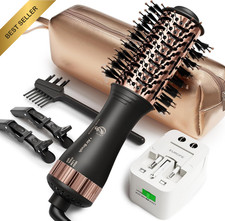 5 in 1 Dual Voltage Travel Hair Dryer & Styler Brush