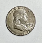 1962 Philadelphia Franklin Half Dollar Silver 50C Circulated