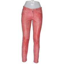 Muubaa, Lederhose, Größe: 36, Pink, Leder/Polyester, Einfarbig, Damen #xJE