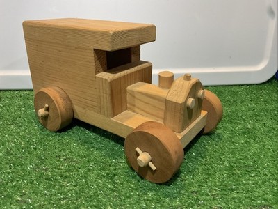 Vintage Handmade Wooden Delivery Truck Stamp- Kentucky Wooden Toys -Well Crafted