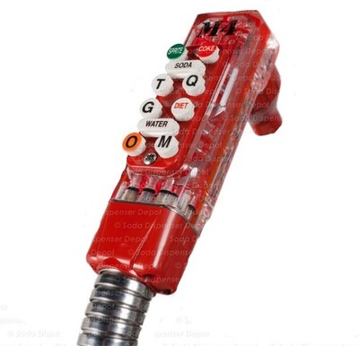 Wunder-Bar M4 10 Button Red Bar Gun Soda Beverage Dispenser OEM NSF
