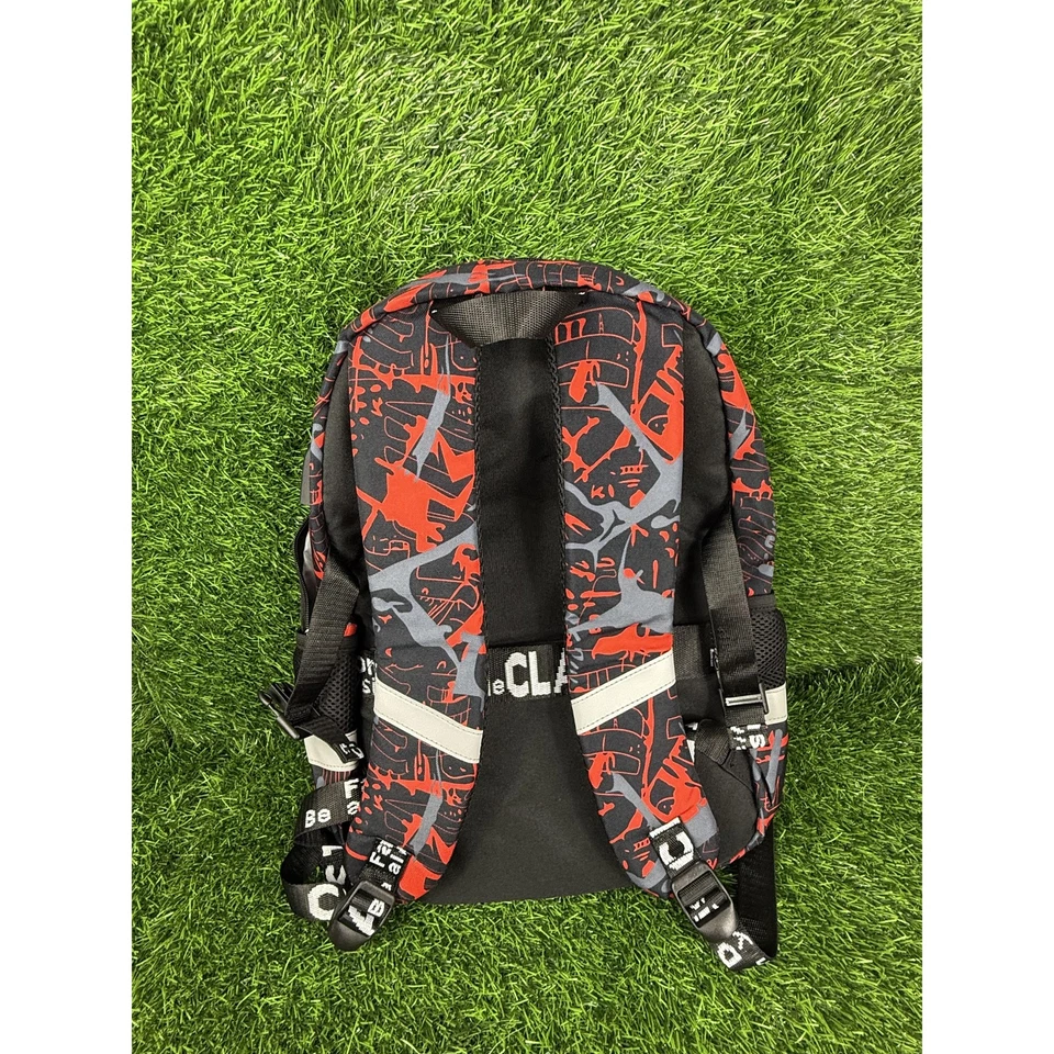 PlayStation Backpack Black Red Gray Gaming School Integrated USB Audio Techwear - Image 2 of 4