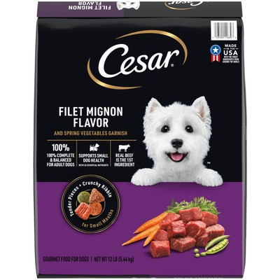 Gourmet Dry Dog Food Made With Real Beef By Cesar For Small Breed