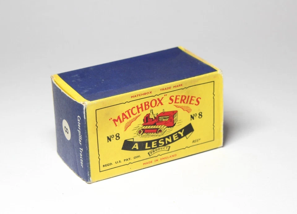 Matchbox Lesney MB 8 Caterpillar Tractor - Original Leerbox Rarität "C" Box