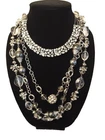 Vintage & Modern Rhinestone Silver tone Costume Jewelry Lot  Of 11  Pieces