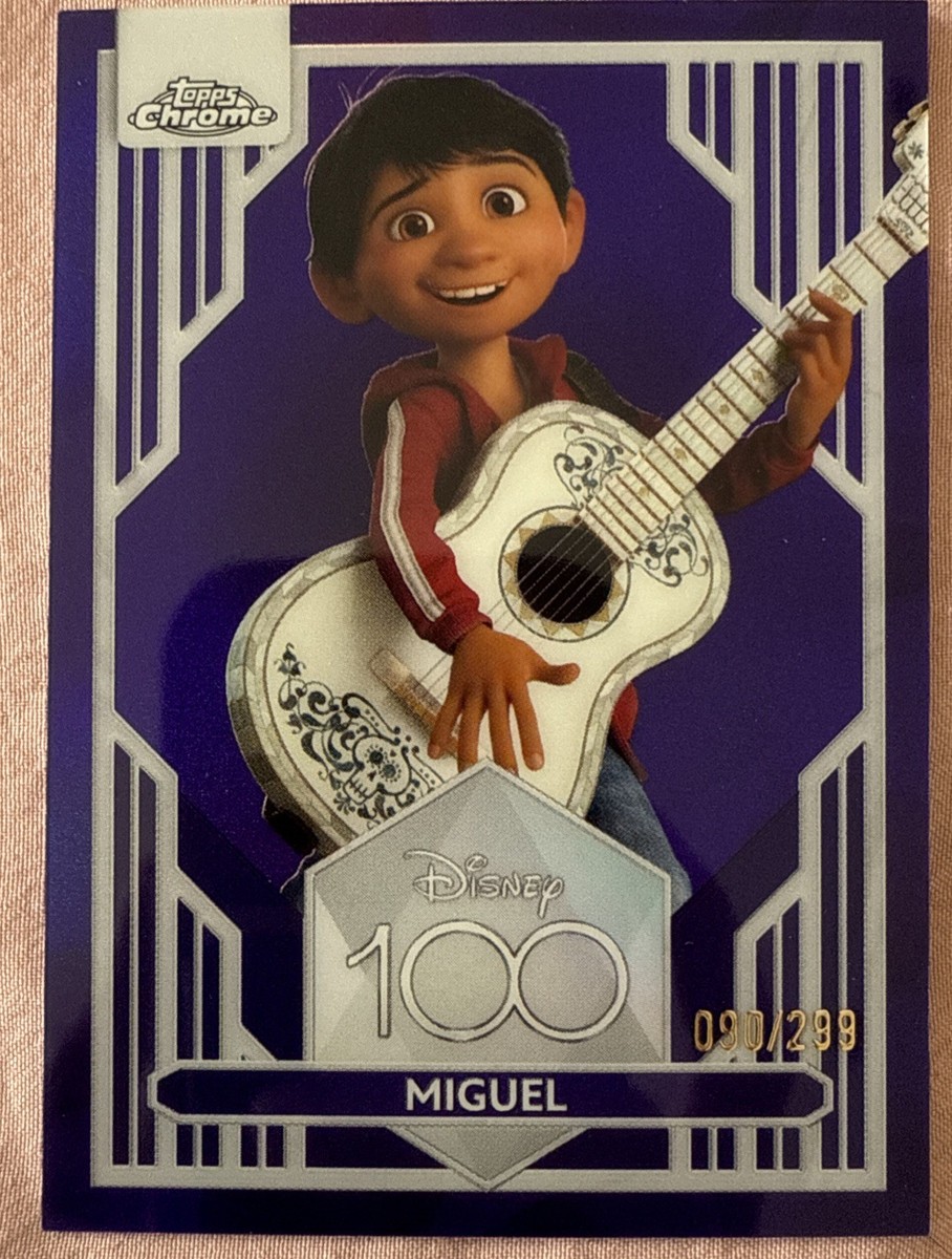 COCO⭐️ 2023 Disney Topps Chrome Miguel #91 Coco Purple 90/299 | eBay