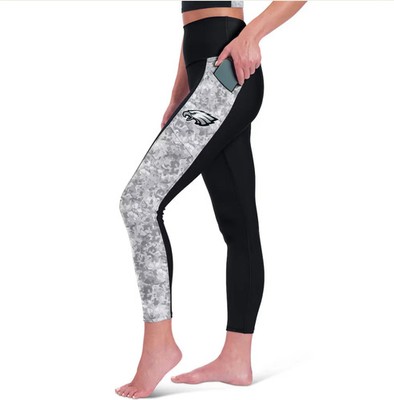 Philadelphia Eagles Certo Women's High Waist Logo Two-Pocket Leggings - Black