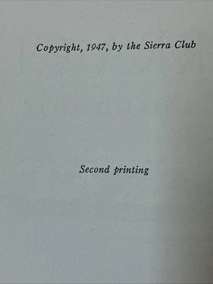 The Sierra Club A Handbook, Rare Second Printing 1951 Edition by Brower, David - Image 4 of 4