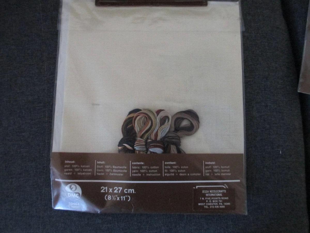 LANARTE - CHILDREN IN FALL - COUNTED X STITCH KIT - UNOPENED - ABOUT 8.5" X 11"
