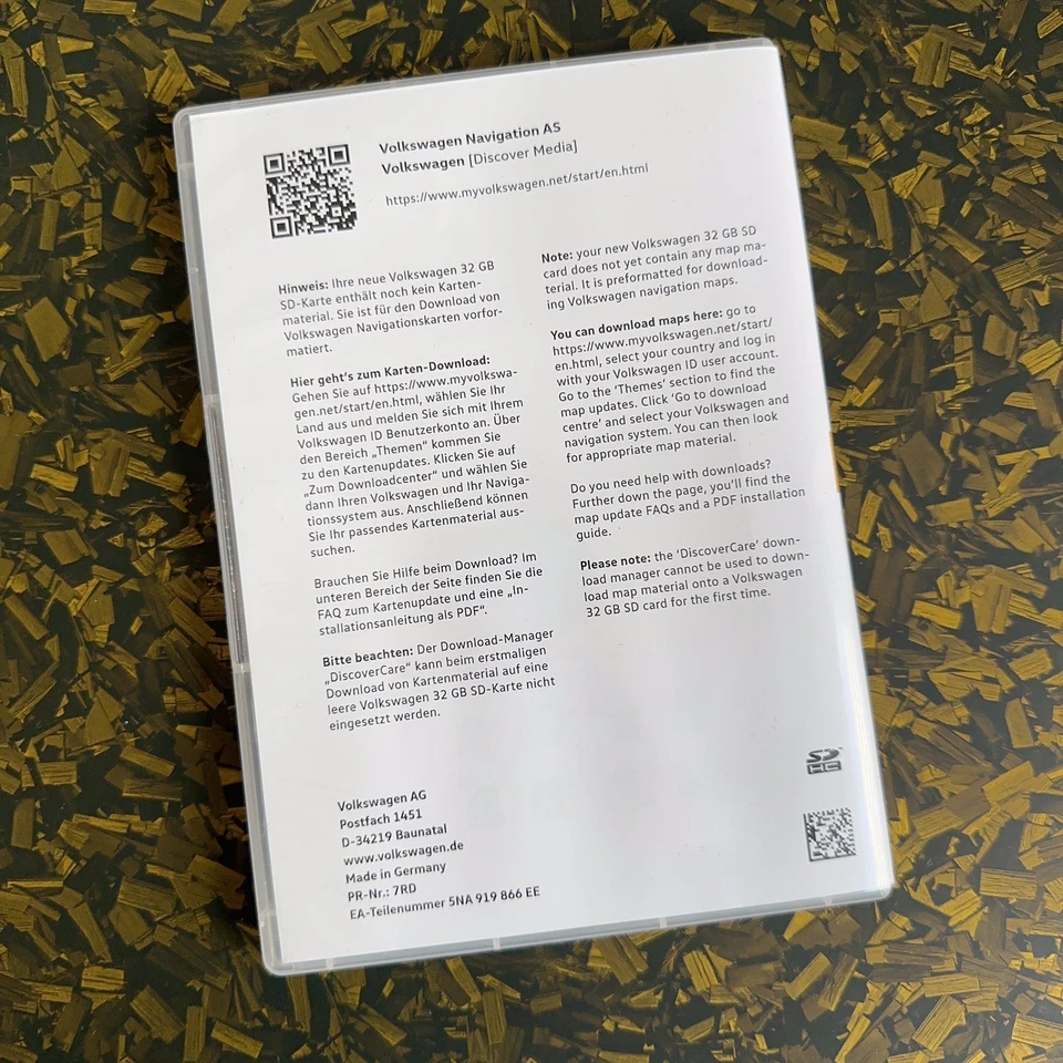 Original 32GB VW SD-Karte Navigationssystem Discover Media Typ AS 5NA919866EE - Bild 2 von 3
