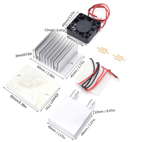 Heat Sink Thermal Electric Cooler Module 70W Water Cooling System Kit New - Afbeelding 7 van 10