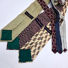 Tommy Hilfiger Silk Ties Lot of 3 Patterned Neckties Mens Accessories made USA