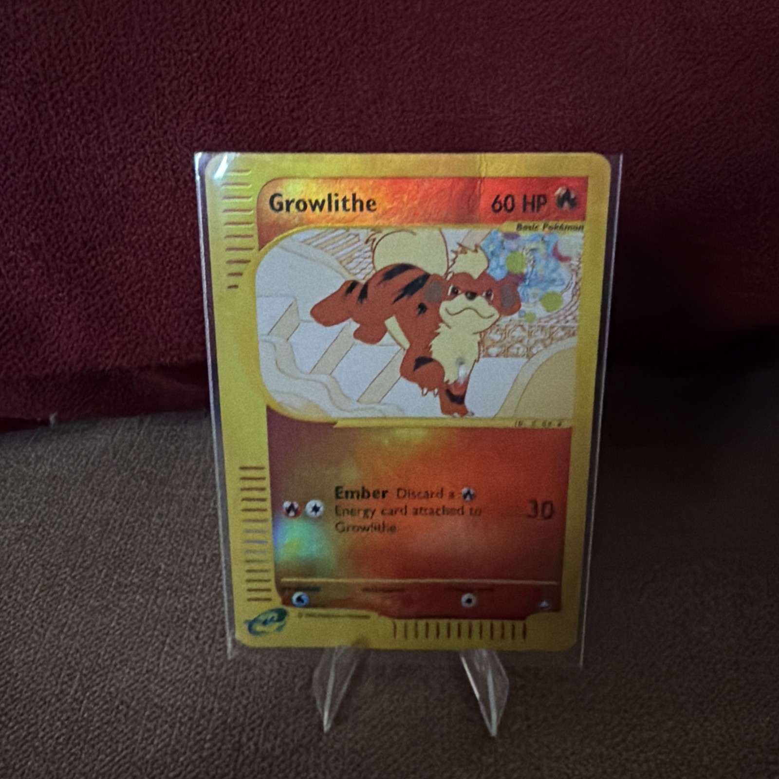 Growlithe #51 Reverse Holo Aquapolis 2002 51/147 E-Reader Pokemon Card