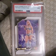 2022 PANINI WWE NXT #74 TIFFANY STRATTON ROOKIE RC PSA 9