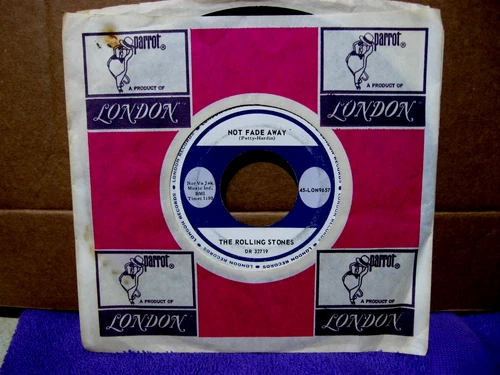 Rolling Stones 45 Not Fade Away / I Wanna Be Your Man  1964 London Records VG