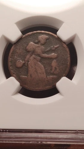 Mexico 1/8 Real Pazcuaro NGC VG Details Env. Damage  Very Scarce Piece      1664