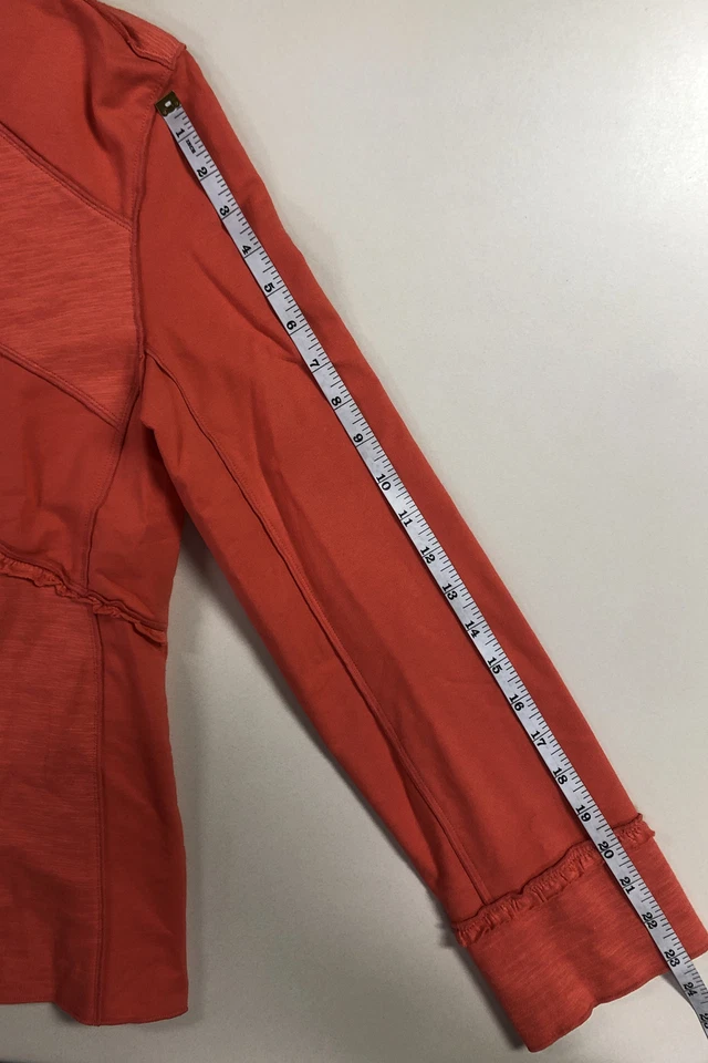 Chaqueta de neón Buda para mujer naranja con cuello de puntada asimétrica talla S  Foto 4 de 4