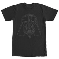 Star Wars Darth Vader Helmet Mens Graphic T Shirt Star Wars Darth Vader Helmet Mens Graphic T Shirt