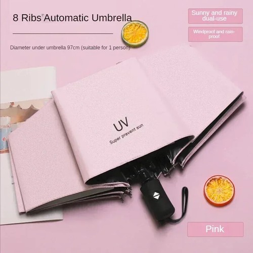 New Mini Folding Automatic Umbrella Anti UV Rain Sun Fashion Portable Umbrella - Picture 8 of 15
