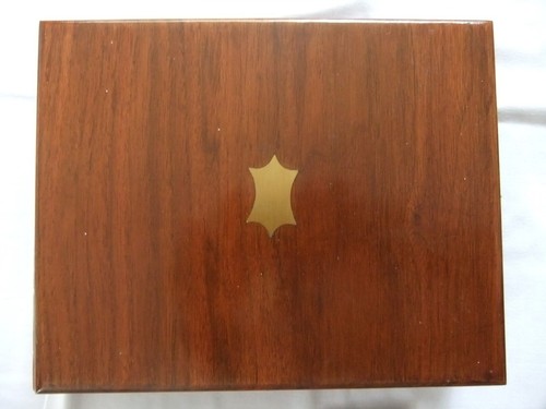 Art Deco Silver Plate Fish Knives & Forks Wood Case with Key J Cook Birmingham - Picture 17 of 18
