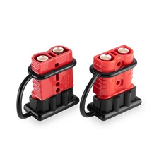 2-4 Gauge Battery Quick Connect Disconnect Electrical Plug Kit For Winch Trailer