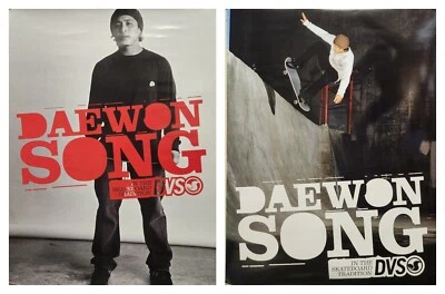 DVS 2006 skateboard Daewon Song 2 sided promo poster Flawless NEW old stock