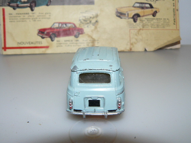 Voiture Miniature Dinky Toys Ancienne - Renault 4L Bleu Pâle Réf. 518 - Vintage