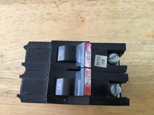50A Federal Pacific FPE Stab-Lok 50 Amp 2 Pole 1 Thin Breaker