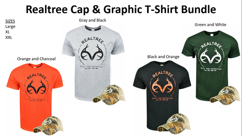 Realtree Cap \u0026 Graphic T-Shirt Bundle 