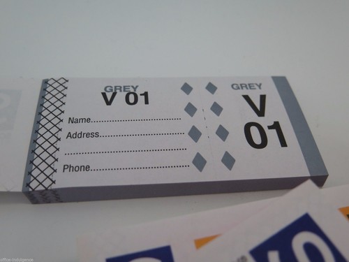18 x Sovereign Raffle Tickets Check Books Door Prize Colours Numbered to 100 - Picture 3 of 4