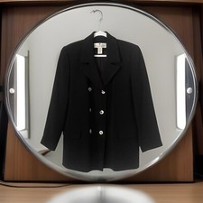 Vintage Saks Fifth Avenue The Works Wool Blend Jacket 8 Double Breasted Coat