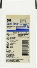 3M Steri-Strip Reinforced Skin Closure 1/2"x4" R1547, 6ct - 10 pack (60 Strips)