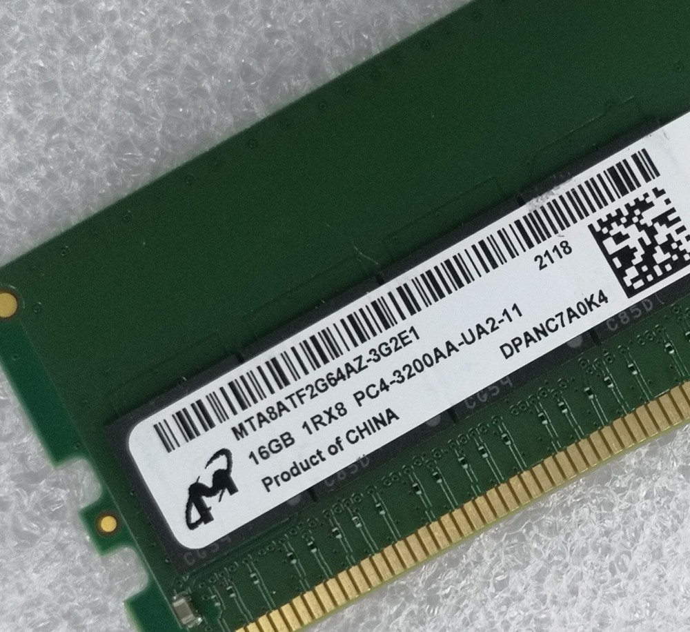 Micron 16GB (8GBx2) DDR4-3200 3G2R1 1Rx8 ショップ Micron