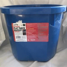API Heated Bucket Heated Flat Back Bucket, 20 Quart, Blue With Handle And Cord