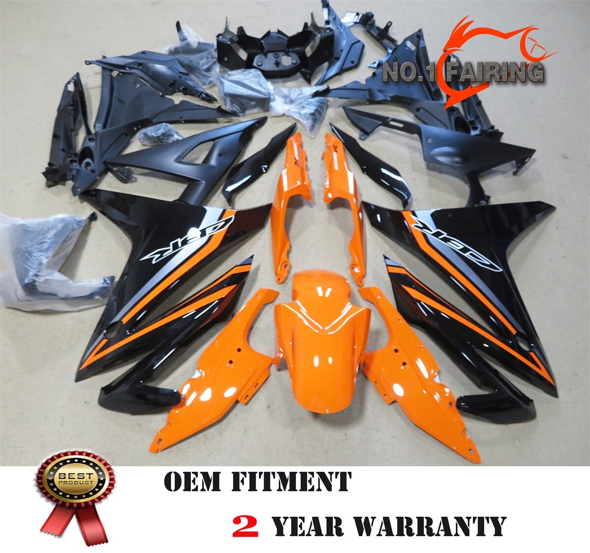 ABS Injetion Orange Fairing Body Kit For CBR500R 2016-2018 Honda CBR 500R  2017 - Main Image