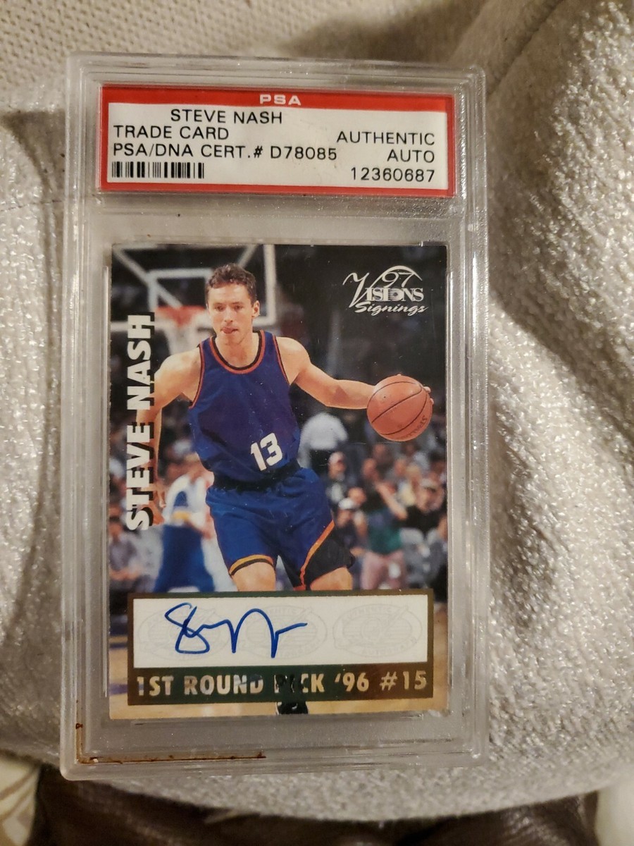 1996-97 Steve Nash Score Board Visions Rookie Autograph SP