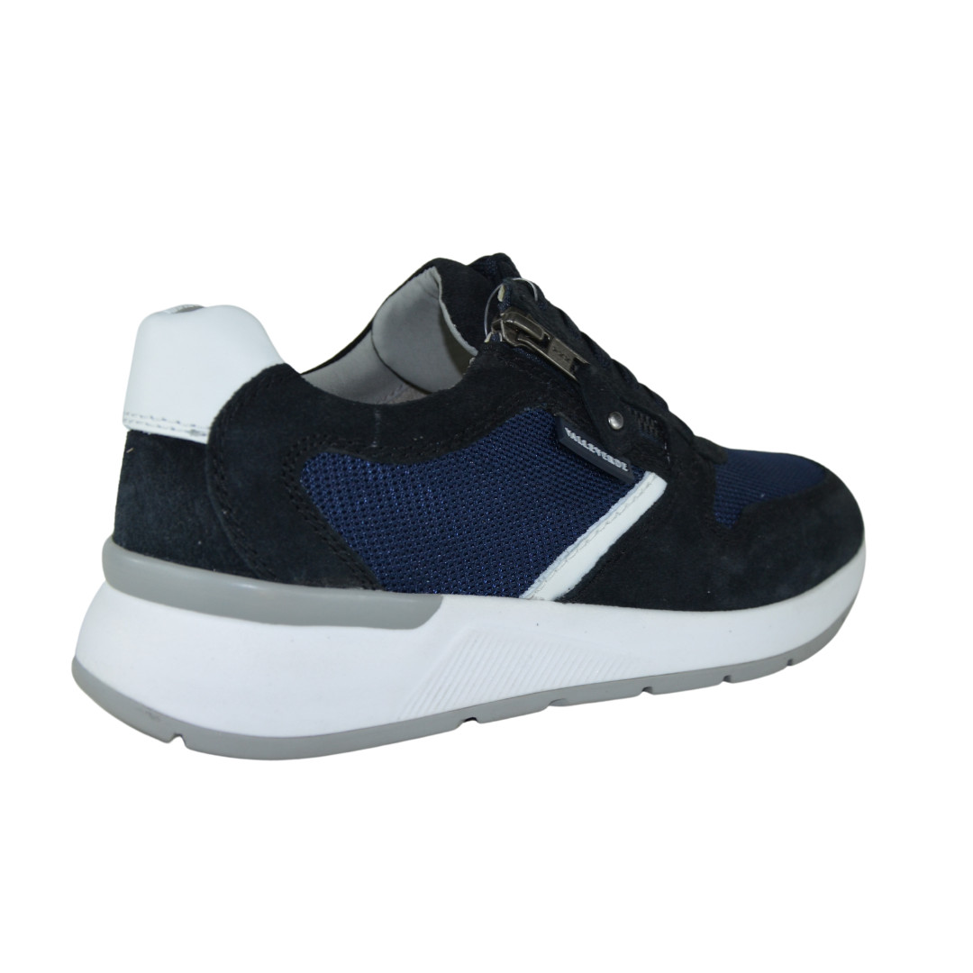 Sneakers Valleverde Uomo Art. 36845 in Camoscio Blu foto 4