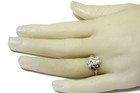 14k white gold .30ct SI1-2 H diamond Natural aquamarine gemstone ring 3g 6.25 — photo 8
