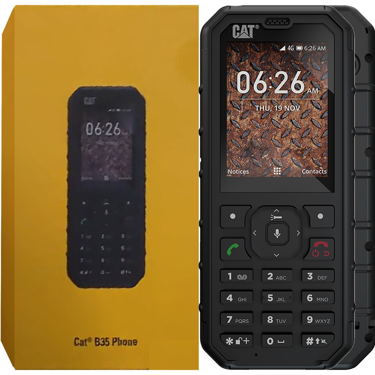 CAT B35 携帯電話 Caterpillar CAT B35 4G Black 4GB + 512MB Single-Sim Factory
