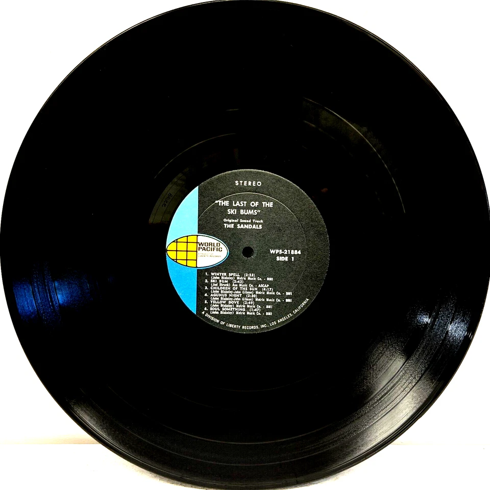 The Sandals The Last of the Ski Bums Soundtrack 1969 Vinyl World Pacific Records Foto 2 de 4