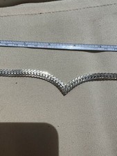 Vintage NAPIER Silver Tone Link Collar 17" Necklace - Signed