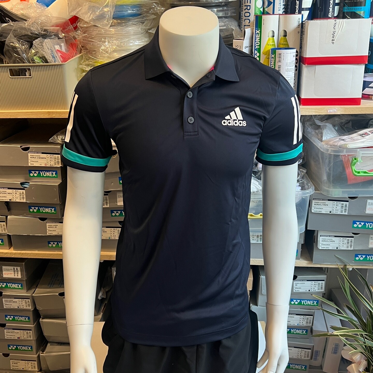 мужские теннисные футболки-поло adidas Club 3STR спортивный топ S Asia-Fit NWT D74645 12690₽