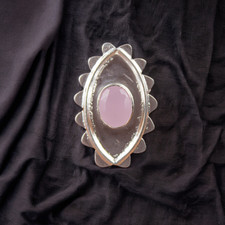 Rose Chalcedony Gemstone 925 Sterling Ring Handmade Jewelry Ring For Gift